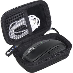 Mouse Case for Logitech MX Anywhere 2S / Anywhere 3S / M317 / M170 / Signature Plus M750 Wireless Mouse - Hard Travel Carrying Storage Box (Black) in Saudi Arabia