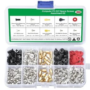 350 Pcs Computer Screws Set for PC Case Motherboard Standoffs Kit in Kuwait