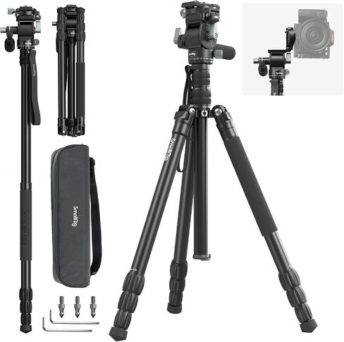 SmallRig CT190 72" Pro Video Camera Tripod with Leveling Base in Saudi Arabia