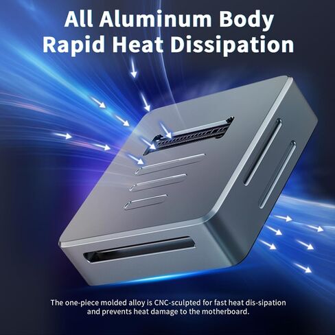 Aluminum M.2 NVMe Enclosure Docking Station, 10Gbps in Kuwait