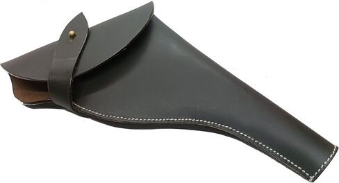 CALYX British Webley WW I & WW II .455 Webley mk vi Holster Revolver Leather Holster Brown & Dark Brown Color Right Hand Orientation. in Kuwait