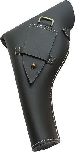 CALYX British Webley WW I & WW II .455 Webley mk vi Holster Revolver Leather Holster Brown & Dark Brown Color Right Hand Orientation. in Kuwait