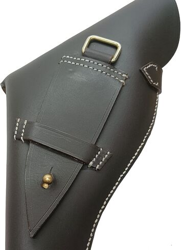 CALYX British Webley WW I & WW II .455 Webley mk vi Holster Revolver Leather Holster Brown & Dark Brown Color Right Hand Orientation. in Kuwait