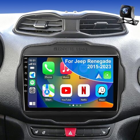 9" Car Radio for Jeep Renegade 2015 2016 2017 2018 2019 2020 2021 2022 2023 in Saudi Arabia
