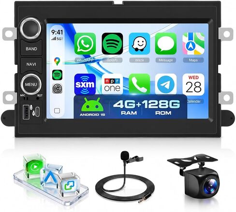 MAHVEC 4G+128G 7inch IPS Touch Screen Car Radio for Ford F150 2004–2008 in Saudi Arabia
