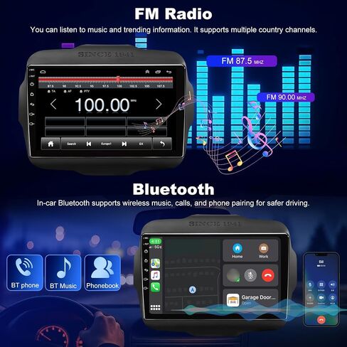 9" Car Radio for Jeep Renegade 2015 2016 2017 2018 2019 2020 2021 2022 2023 in Saudi Arabia