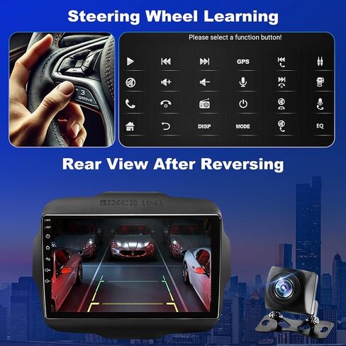 9" Car Radio for Jeep Renegade 2015 2016 2017 2018 2019 2020 2021 2022 2023 in Saudi Arabia
