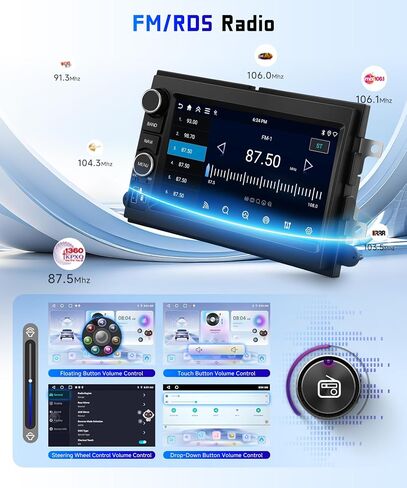 MAHVEC 4G+128G 7inch IPS Touch Screen Car Radio for Ford F150 2004–2008 in Saudi Arabia