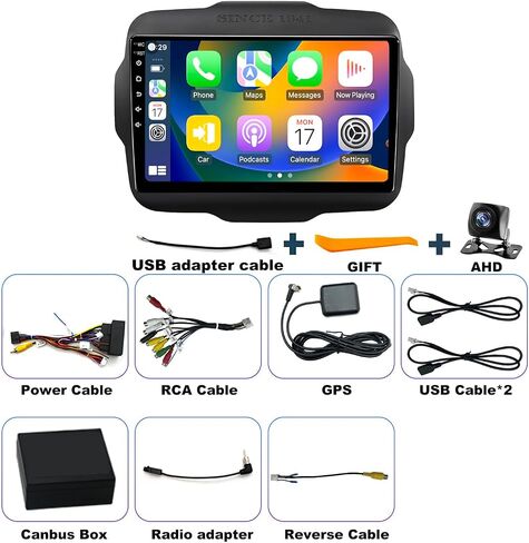 9" Car Radio for Jeep Renegade 2015 2016 2017 2018 2019 2020 2021 2022 2023 in Saudi Arabia