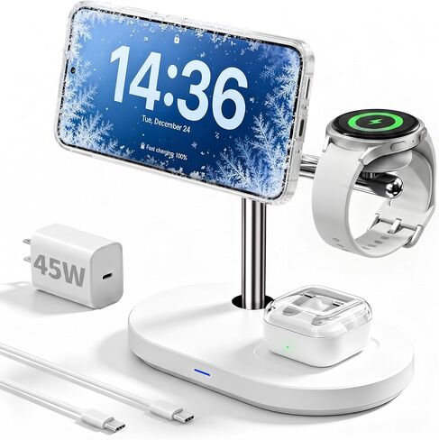 Qi2.2 25W 3 in 1 Mag-Safe Charger with TEC Active Cooling Charging Station in Kuwait