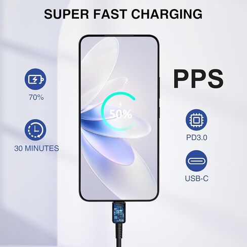 Super Fast Charger USB C for Samaung Galaxy S25+/S24+Ultra,6FT+10FT+10FT Samsung Type C Charger Fast Charging Cable,Long USB C Cord Android Phone Charger for Samsung Galaxy S25/S24/S23/S22/S21/S20 in Kuwait