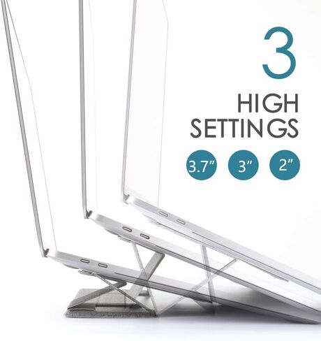 Adjustable Foldable Laptop Stand, Portable and Protective in Kuwait