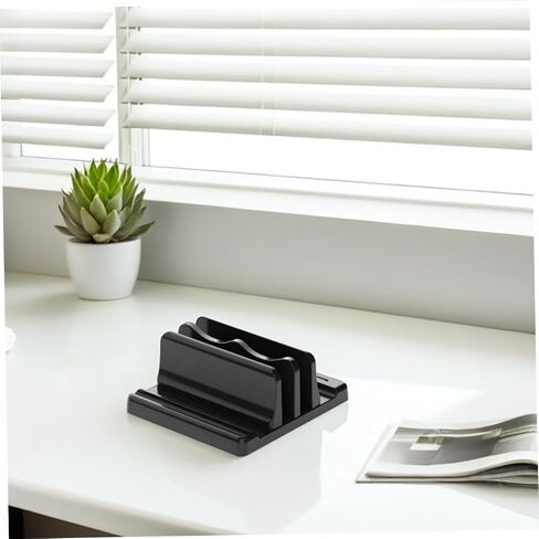 ERINGOGO Vertical Laptop Stand Holder for Desk Book Stand Bookshelf for Office Document Organizer in Kuwait