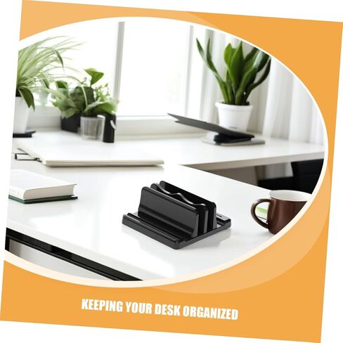 ERINGOGO Vertical Laptop Stand Holder for Desk Book Stand Bookshelf for Office Document Organizer in Kuwait