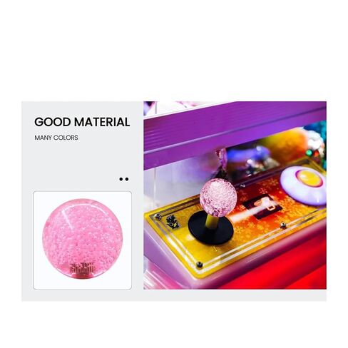 bogniga 15Pcs Crystal Arcade Joystick Ball Top M6 Screw Handle Replacement Pink DIY Parts in Kuwait