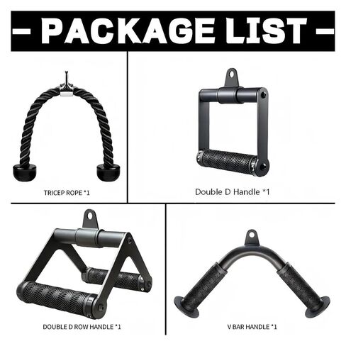 4pcs Cable Machine Attachment in Kuwait