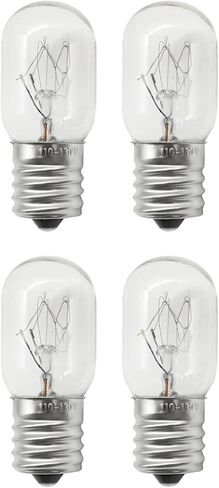 4Pcs 5304440031 Microwave Light Bulb Fits for Frigidaire Microwave Ovens E17 T7 25W 110-130V LED Appliance Bulb Replace 3B70067E in Saudi Arabia
