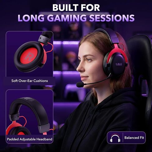 سماعة الألعاب اللاسلكية 1Mii Aurisonic GX + محطة قاعدة للكمبيوتر الشخصي وPS5 وPS4 in Kuwait