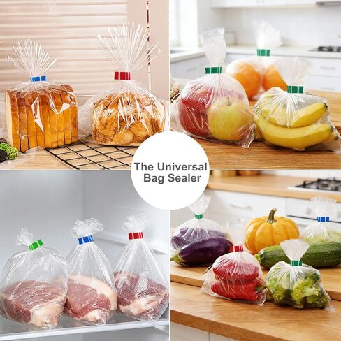Steel Tape Bag Sealer with 6 Rolls of Tape, Manual Bag Taper Machine with Built-in Trimmer, Metal Taper Dispenser for Ground Meat Packaging System, Supermarket and Bakery in Saudi Arabia