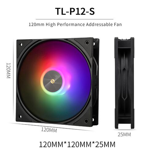 Thermalright TR Assassin X 120R Digital ARGB Black CPU Cooler, 120mm PWM Quiet CPU Fan, AGHP 4th Technology, Support Intel lga1700/1851/1150/1151/1200,AMD:AM4/AM5 in Kuwait