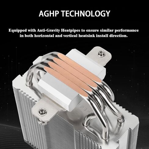 Thermalright TR Assassin X 120R Digital ARGB Black CPU Cooler, 120mm PWM Quiet CPU Fan, AGHP 4th Technology, Support Intel lga1700/1851/1150/1151/1200,AMD:AM4/AM5 in Kuwait