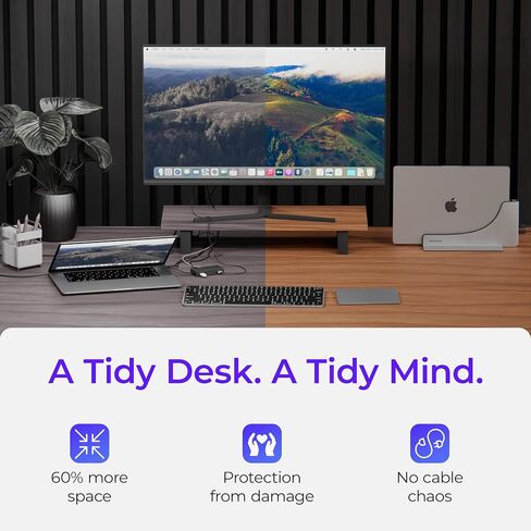 Dock for 15" Apple MacBook Air - Docking Station - Connect Dual Displays with Two Thunderbolt 4 USB-C Ports - Mac Docking Station Hub - Supports MacBook Air 15" (M2,M3,M4,M5 2023-2026) in Saudi Arabia