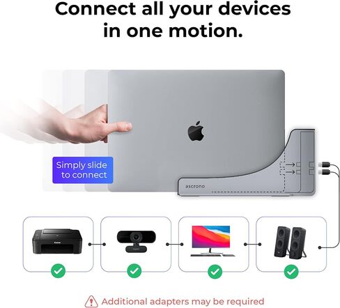 Dock for 15" Apple MacBook Air - Docking Station - Connect Dual Displays with Two Thunderbolt 4 USB-C Ports - Mac Docking Station Hub - Supports MacBook Air 15" (M2,M3,M4,M5 2023-2026) in Saudi Arabia