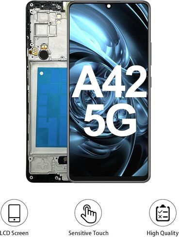 for Samsung A42 5G Screen with Earpiece Speaker Side Button Vibration Motor in Saudi Arabia