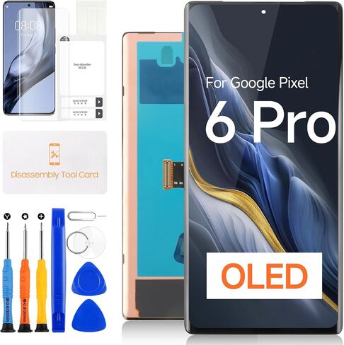 OLED for Google Pixel 6 Pro 5G LCD Screen Replacement for Google Pixel 6 Pro 5G LCD Display G8VOU GLUOG Touch Screen Digitizer Glass Full Assembly with Repair Tools (Not for Pixel 6) in Saudi Arabia