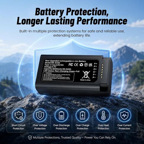 SHENMZ E340 Battery Compatible with eufy Video Doorbell E340 in Saudi Arabia