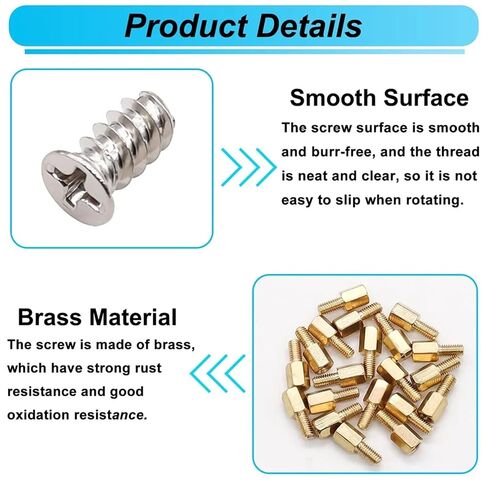 502PCS Computer Screws Assortment Kit Motherboard Standoffs for PC HDD SSD in Kuwait