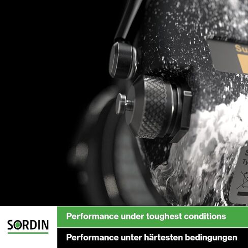 Sordin Supreme PRO X SOR75302-X-G-S - Active Adjustable Ear Muffs - Hearing Protection - Gel Seals - Camo Canvas Headband and Green Cups in Kuwait