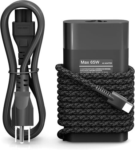 65W USB C Laptop Charger Compatible with HP Chromebook/Lenovo/Dell/Acer and More Chromebook Type C Power Cord in Kuwait