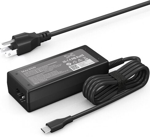 65W USB C Laptop Charger Compatible with HP Chromebook/Lenovo/Dell/Acer and More Chromebook Type C Power Cord in Kuwait
