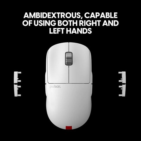 Pulsar Gaming Gears X2A ES Wireless Gaming Mouse, Medium, White in Kuwait