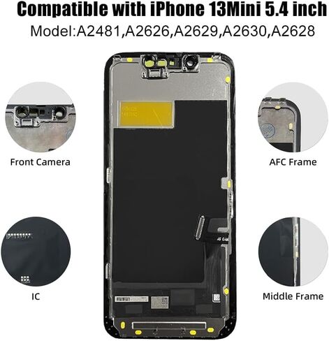 LMQ for iPhone 13 MiNi Screen Replacement 5.4'' LCD with Repair Tool Kits in Kuwait