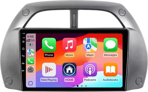 2+32G Android 13 Double Din Car Stereo for Toyota RAV4 2001-2006 with 9 Inch Touchscreen Radio Built-in Wireless Carplay/Android Auto/GPS/Bluetooth/FM/AUX-in/Steering Wheel Controls/Backup Camera in Kuwait