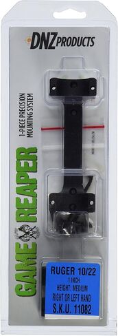 Game Reaper Ruger 10/22 Medium Mount Black Finish with 1 Inch Rings One-Piece Precision Machined Lightweight Mount in Kuwait