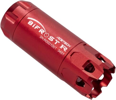 ACETECH Airsoft Pistol/Riffle RGB Tracer Unit Bifrost R 14mm CCW Negative Thread with M14- to M11+ Adaptor Glow in the Dark Green/Red BB LED Rainbow Lighting Effect in Kuwait