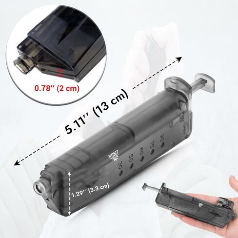 100-Rounds Airsoft Speed Loader for 6mm BBS Magazines with Adapter – Black in Saudi Arabia
