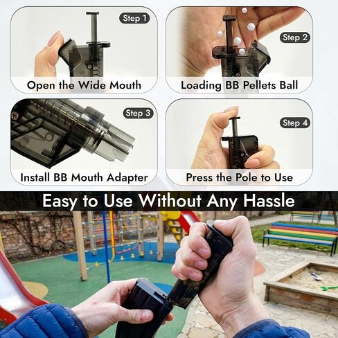 100-Rounds Airsoft Speed Loader for 6mm BBS Magazines with Adapter – Black in Saudi Arabia