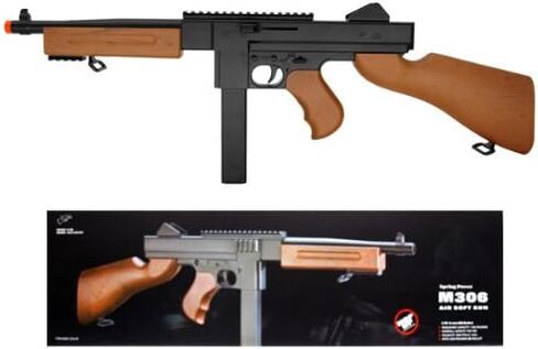 airsoft spring loaded cock & shoot rifle m306f tommy gun(Airsoft Gun) in Kuwait