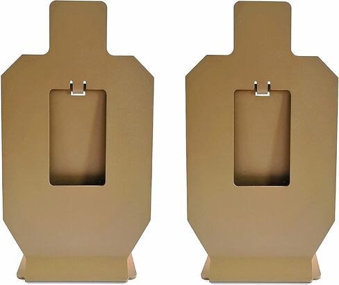 Atflbox Resetting The Metal Scale Down Silhouette Shooting Target Stand for Pistol Airsoft BB Guns(2 Pcs) in Kuwait