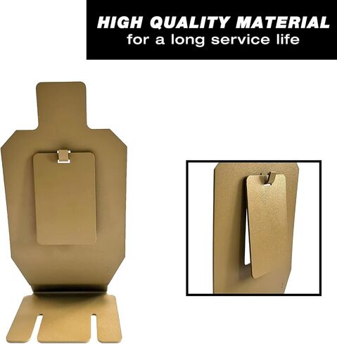 Atflbox Resetting The Metal Scale Down Silhouette Shooting Target Stand for Pistol Airsoft BB Guns(2 Pcs) in Kuwait