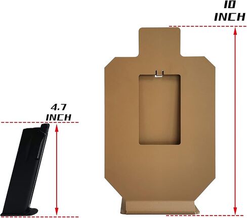 Atflbox Resetting The Metal Scale Down Silhouette Shooting Target Stand for Pistol Airsoft BB Guns(2 Pcs) in Kuwait