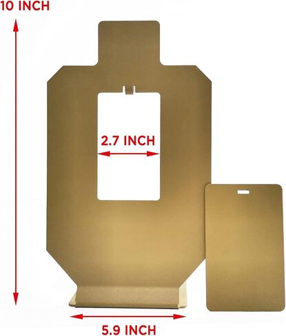 Atflbox Resetting The Metal Scale Down Silhouette Shooting Target Stand for Pistol Airsoft BB Guns(2 Pcs) in Kuwait