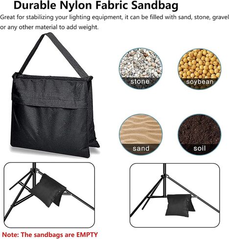 Photo Backdrop Stand Kit, 9x10ft Adjustable Background Stand Support Kit with Carry Bag & Sandbag for Photography, Parties, Wedding, Events Decoration in Kuwait