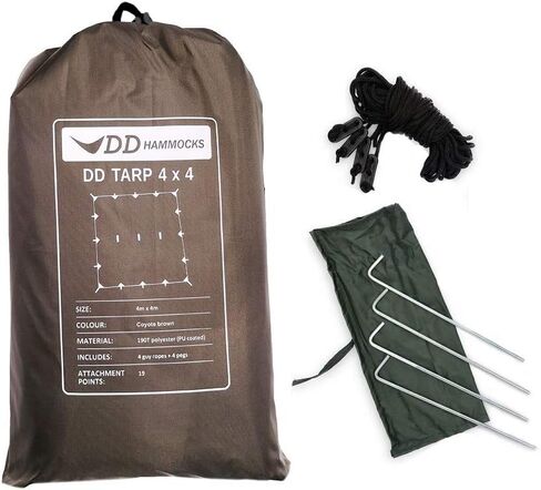 DD Hammocks - DD Tarp 4x4 - Coyote Brown: 13ft x 13ft in Kuwait