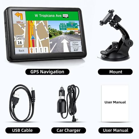 7" Car GPS Navigator,Commercial GPS Navigation for Semi Trucker Driver in Kuwait