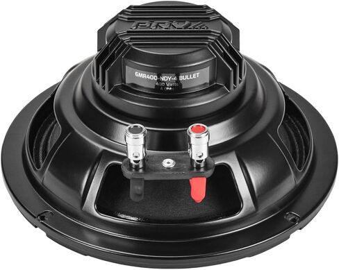 PRV AUDIO 6.5 Inch Midrange Neodymium Speaker 400 Watts RMS 4 Ohm Pair 6MR400-NDY-4 Bullet, High Performance Car Audio Loudspeaker High Output Sound, Black Bullet Neo Mid (2 Speakers) in Kuwait